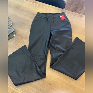 SPANX Petite Faux Leather Pants in Black